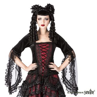 Elisabeth Victorian Goth top rood