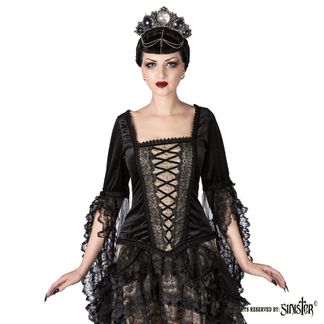 Elisabeth Victorian Goth top (ivory)