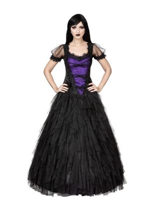 Sinister 1188 Midnight Longdress black/purple