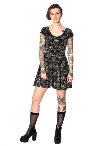 Teen Goth Cat Dress