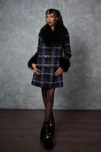 Black/Purple Moody Melody coat