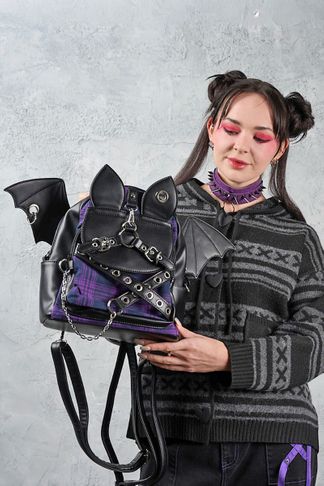 Banned Purple/Black Afterparty Chaos Backpack