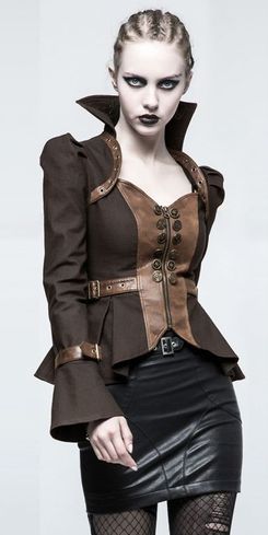 Steampunk Trumpet Sleeve Short Jacket