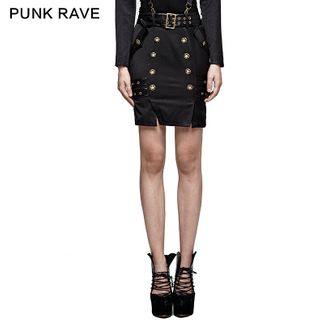 Goth army skirt black