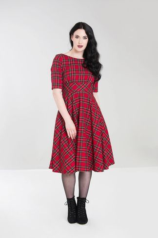 Irvine tartan fifties jurk