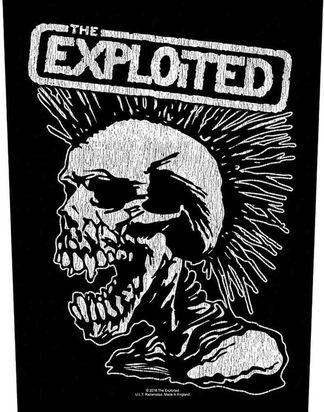 Exploited - Mohican skull - Backpatch