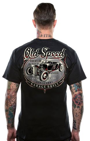 Old Custom - T-Shirt - Lucky13 - American Apparel