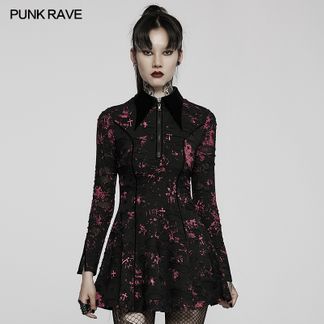 Punk rave Goth dyed prinses dress
