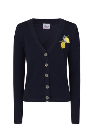 Lemon Cardigan vest (navy)