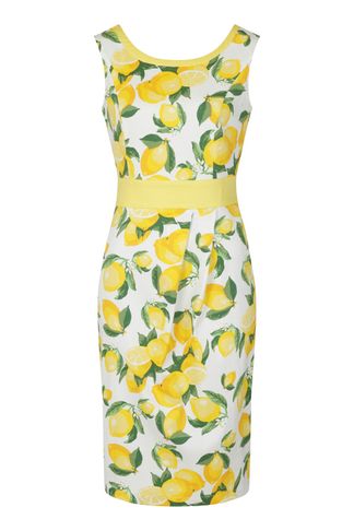 Lemon pencil dress