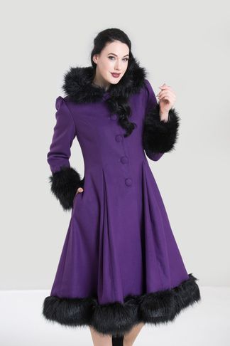 Elvira coat paars