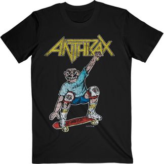 Anthrax Spreading skater notman vintage (backprint) T-shirt