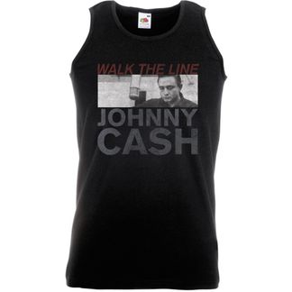 Johnny cash (unisex) singlet T-shirt Studio shot