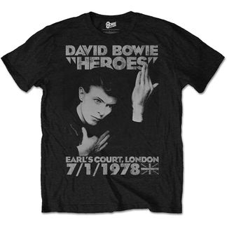 David bowie unisex T-shirt Heroes earl court