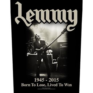 Motorhead lemmy Lived to win Back patch