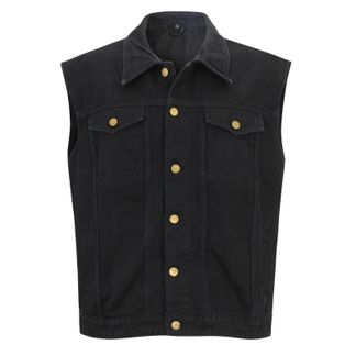 Zwart spijker jeans vest classic