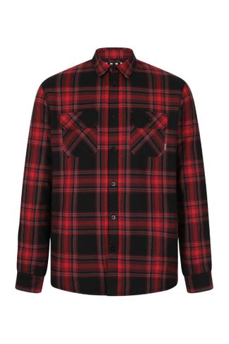 Flannel checked shirt heren (red)