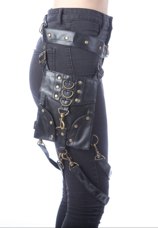 Steampunk Illussion hip belt bag