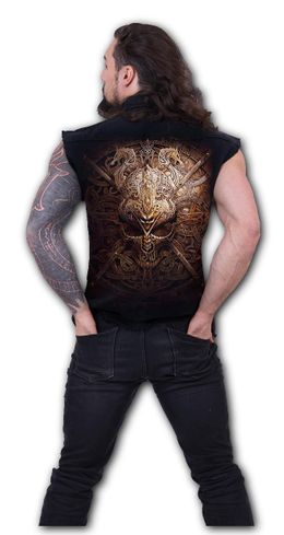 Viking shield Worker shirt blk Spiral
