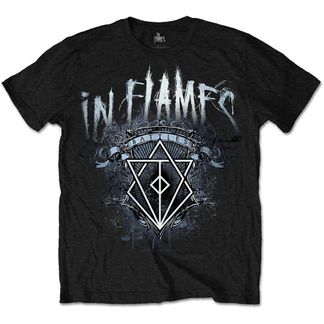 In flames Battles crest T-shirt