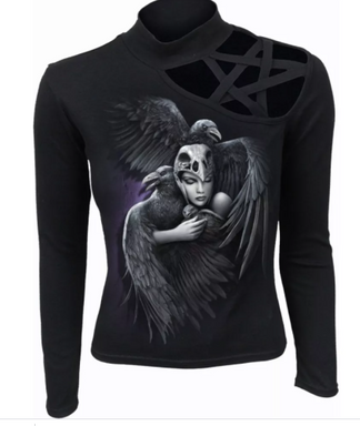 Guardian angels pentagram longsleeve top