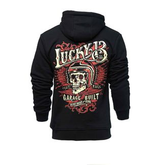 Lucky13 Skull built zip hoody