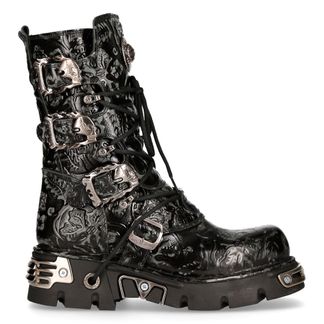 Newrock M.391-S4 vintage flower Gothic boots black