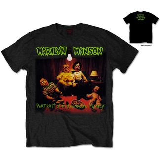 Marilyn Manson American family (backprint) T-shirt