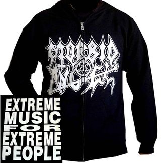 Morbid angel extreme music sweater met capuchon & rits