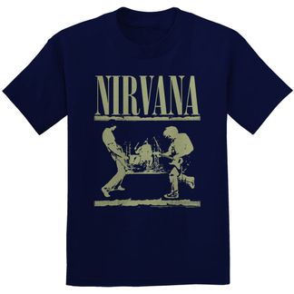 Nirvana Stage T-shirt (navy blue)