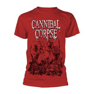 Cannibal Corpse Pile of skulls T-shirt (red)