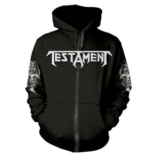 Testament pitchfork horns hooded sweater met rits