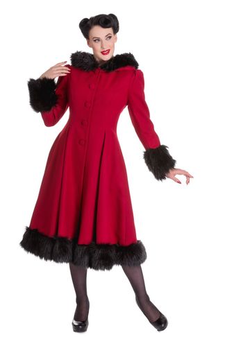 Elvira coat Burgundy-rood