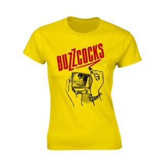 Buzzcocks Lipstick Girlie T-shirt (yellow)