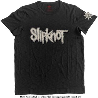Slipknot unisex t-shirt logo & star (applique patch)