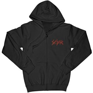 Slayer Etched Skull (backprint) Zip hooded sweater
