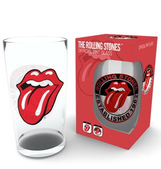Rolling stones Tongue (pint glass)