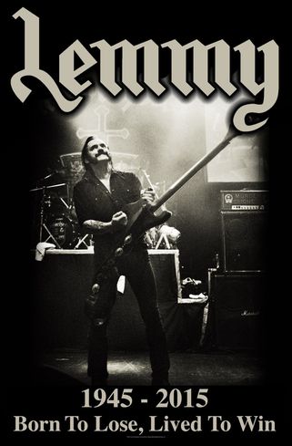 Lemmy ‘Lived To Win’ Textile Poster