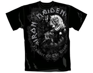 Iron Maiden - N O T B Grey Tone All Over - T-Shirt