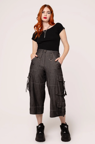 Ash cropped jeans Hell bunny