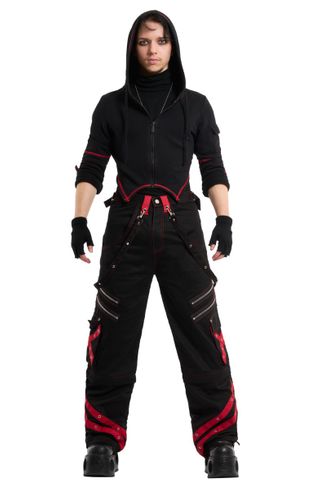 Fire starter black/red broek