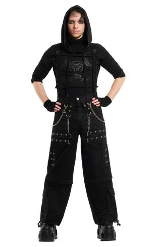 Black chain gang trouser