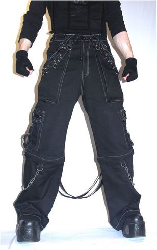 Baggy trouser black studded
