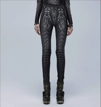 Silver snake legging punkrave