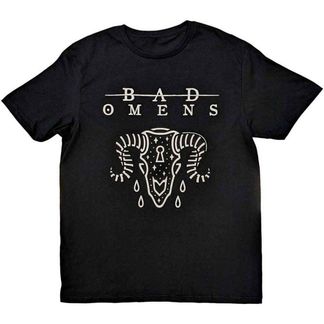 Bad Omens Unisex T-Shirt: Ram Skull (Black)
