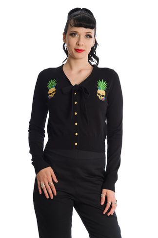 Pineapple skull cardigan