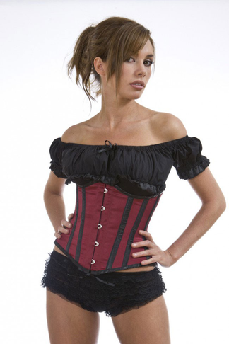 Candy Underbust Burgundy Burleska