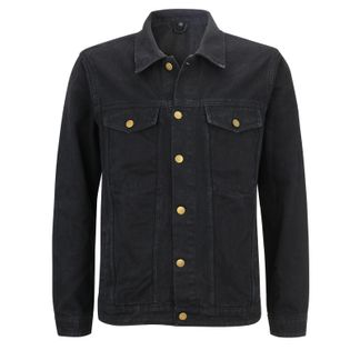 Jeans Jacket Bomber zwart ace of spades buttons