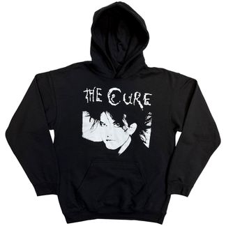 The cure robert illustration (black) hooded sweater