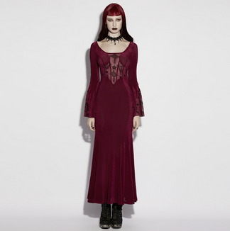 Punkrave oq-844 Goth church split dress